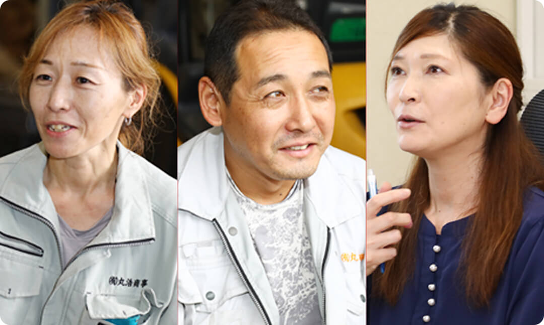 社員のインタビュー風景